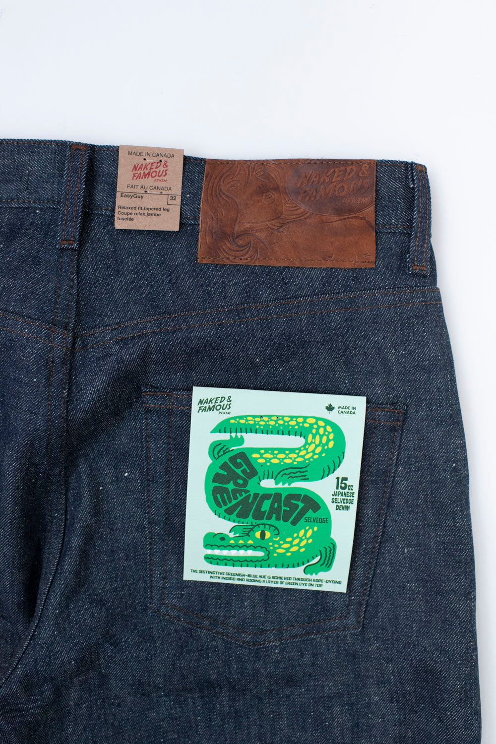 15oz - Greencast Slub Selvedge - Easy Guy