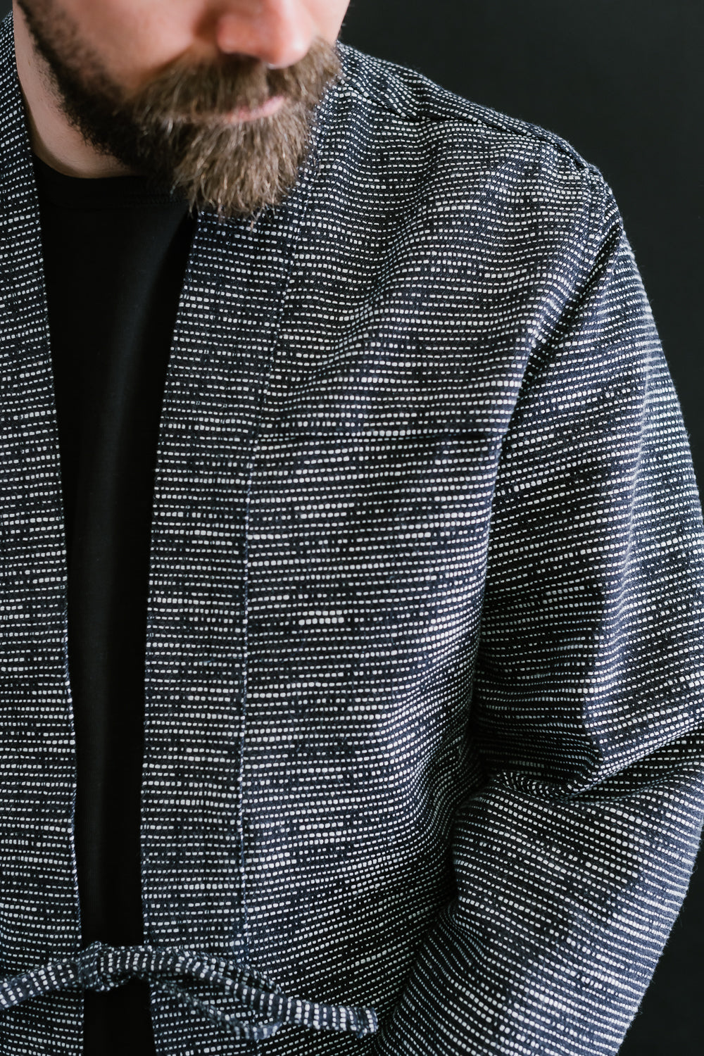 Kimono Shirt - Slub Sashiko Denim - Indigo