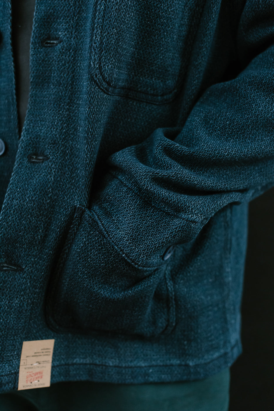 Yagasuri Denim Chore Coat - Indigo