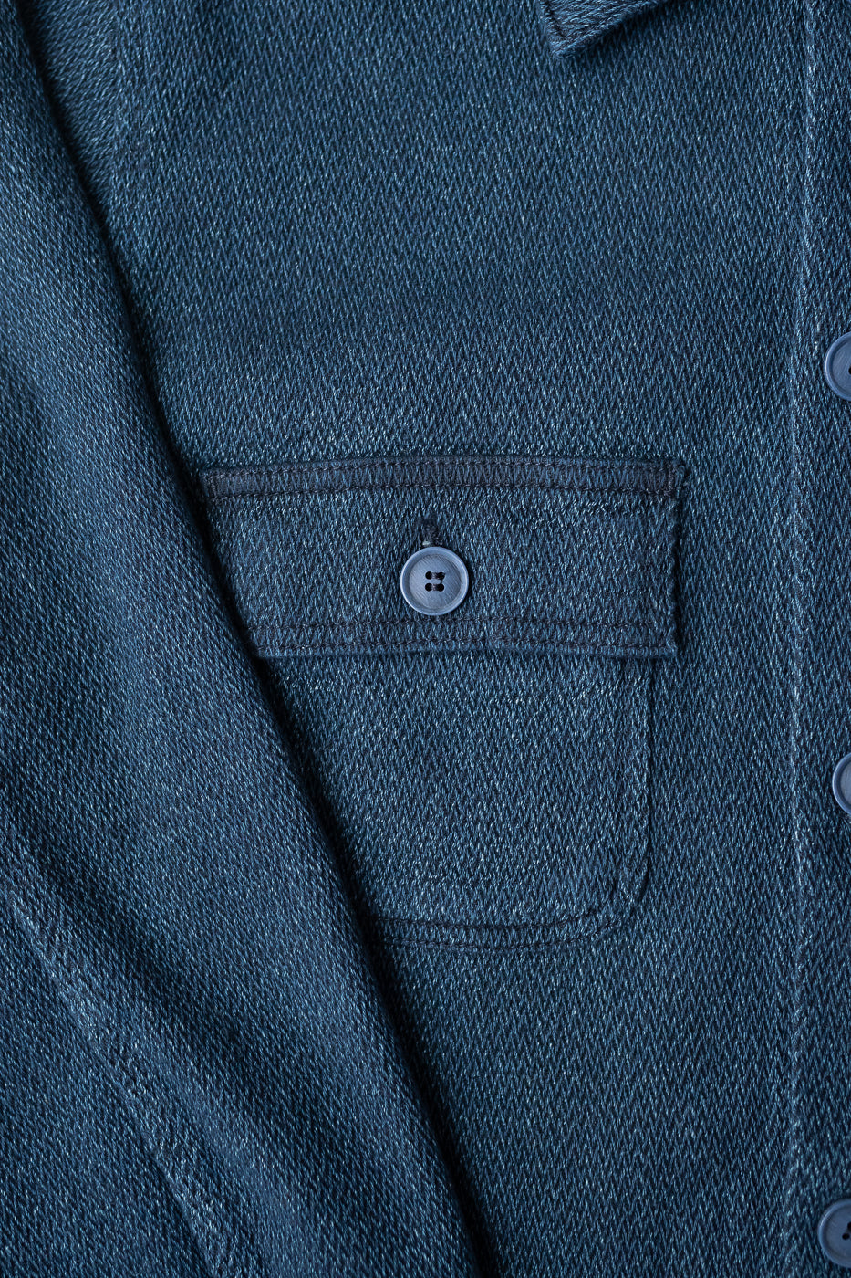 Yagasuri Denim Chore Coat - Indigo