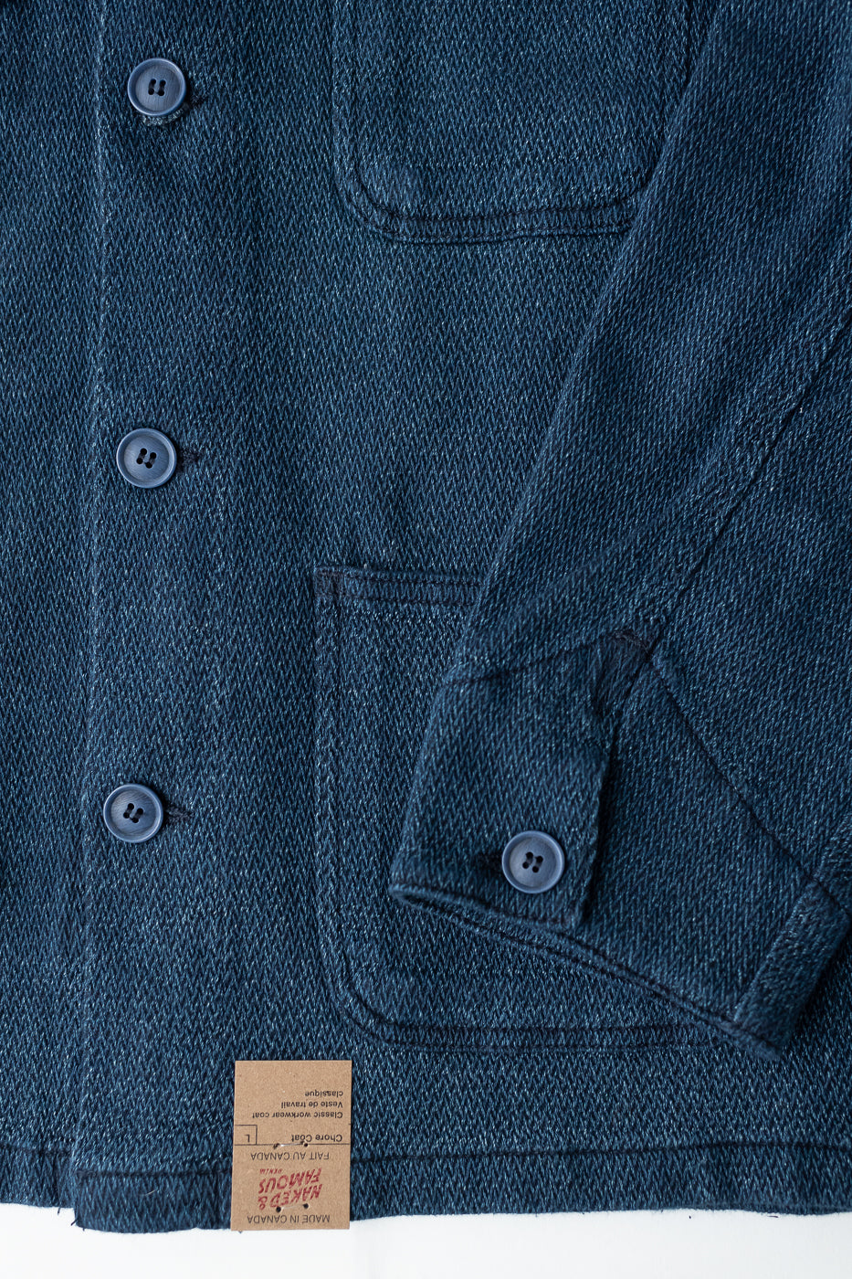 Yagasuri Denim Chore Coat - Indigo