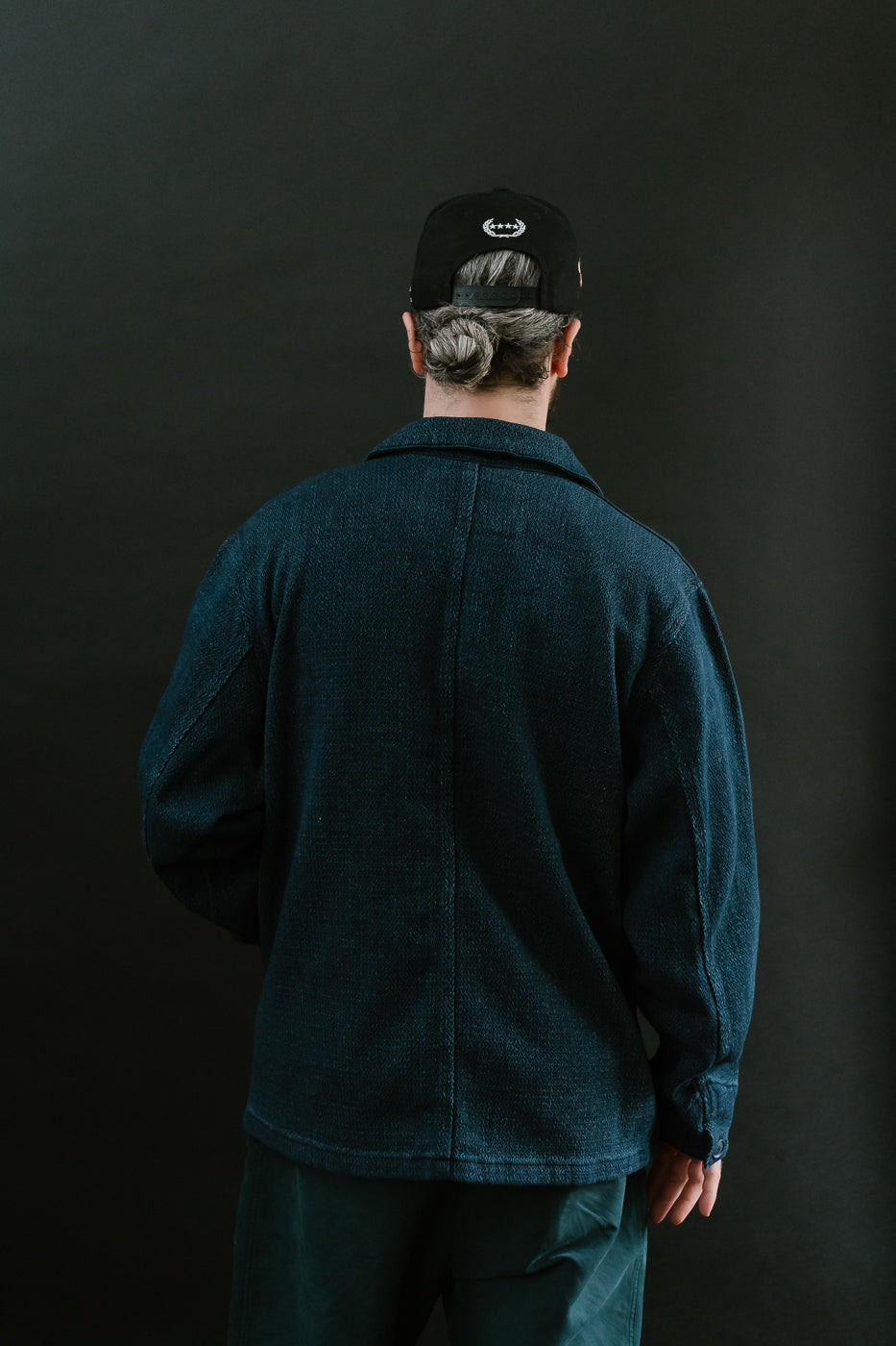 Yagasuri Denim Chore Coat - Indigo