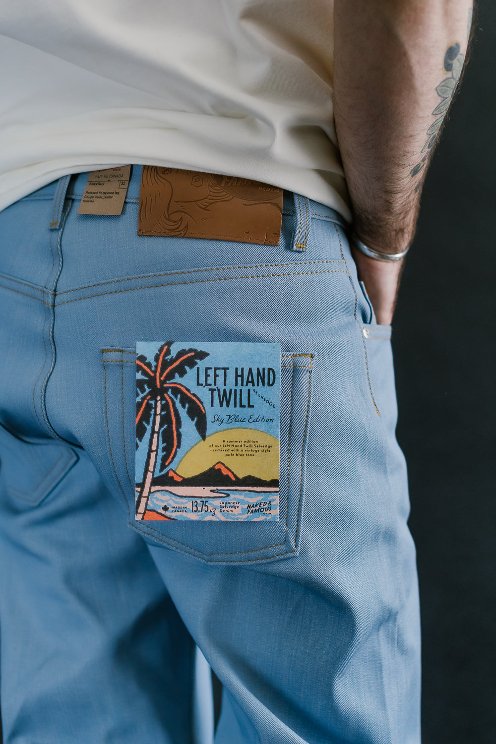 13.75oz - Sky Blue Edition Left Hand Twill Selvedge - Easy Guy