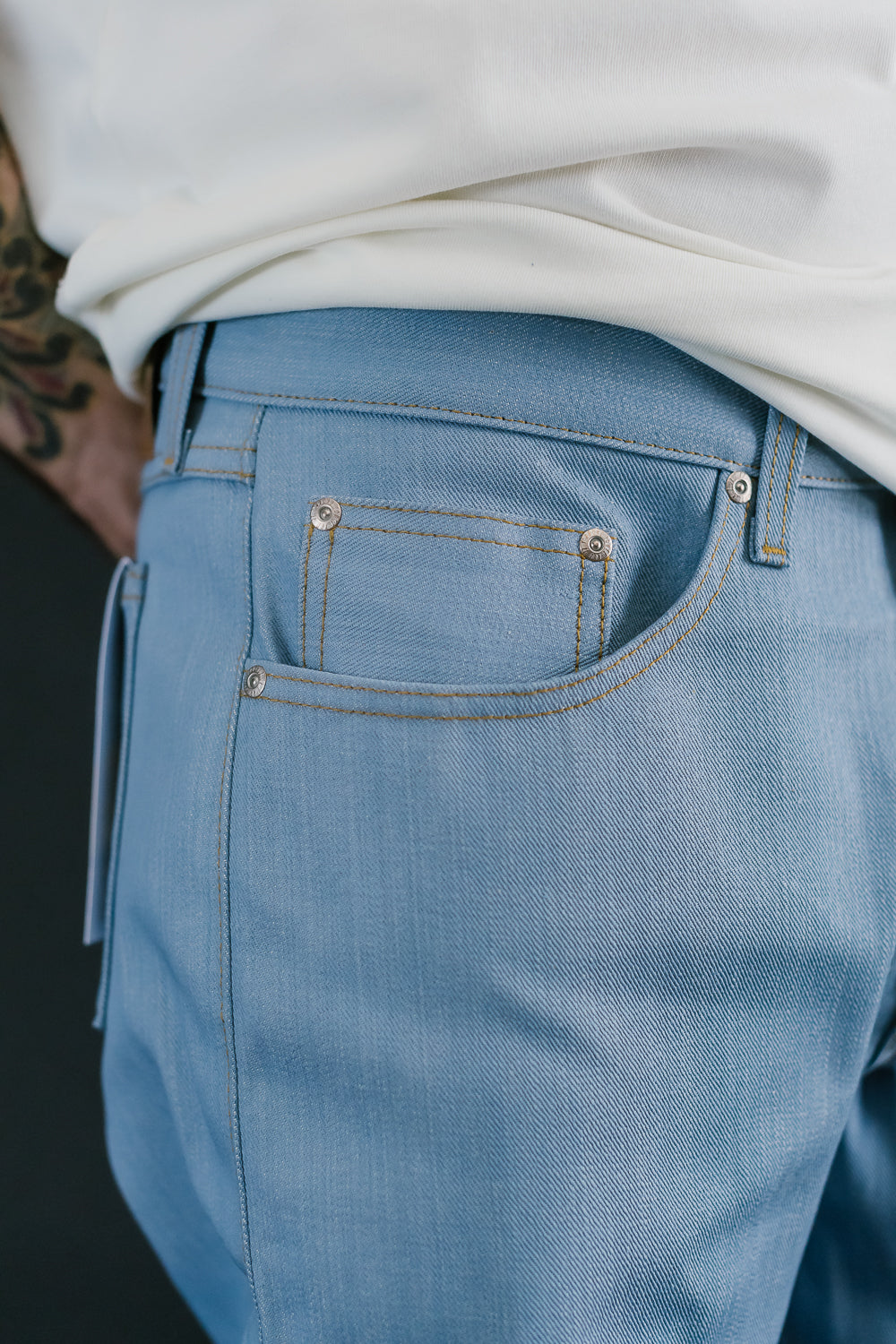 13.75oz - Sky Blue Edition Left Hand Twill Selvedge - True Guy