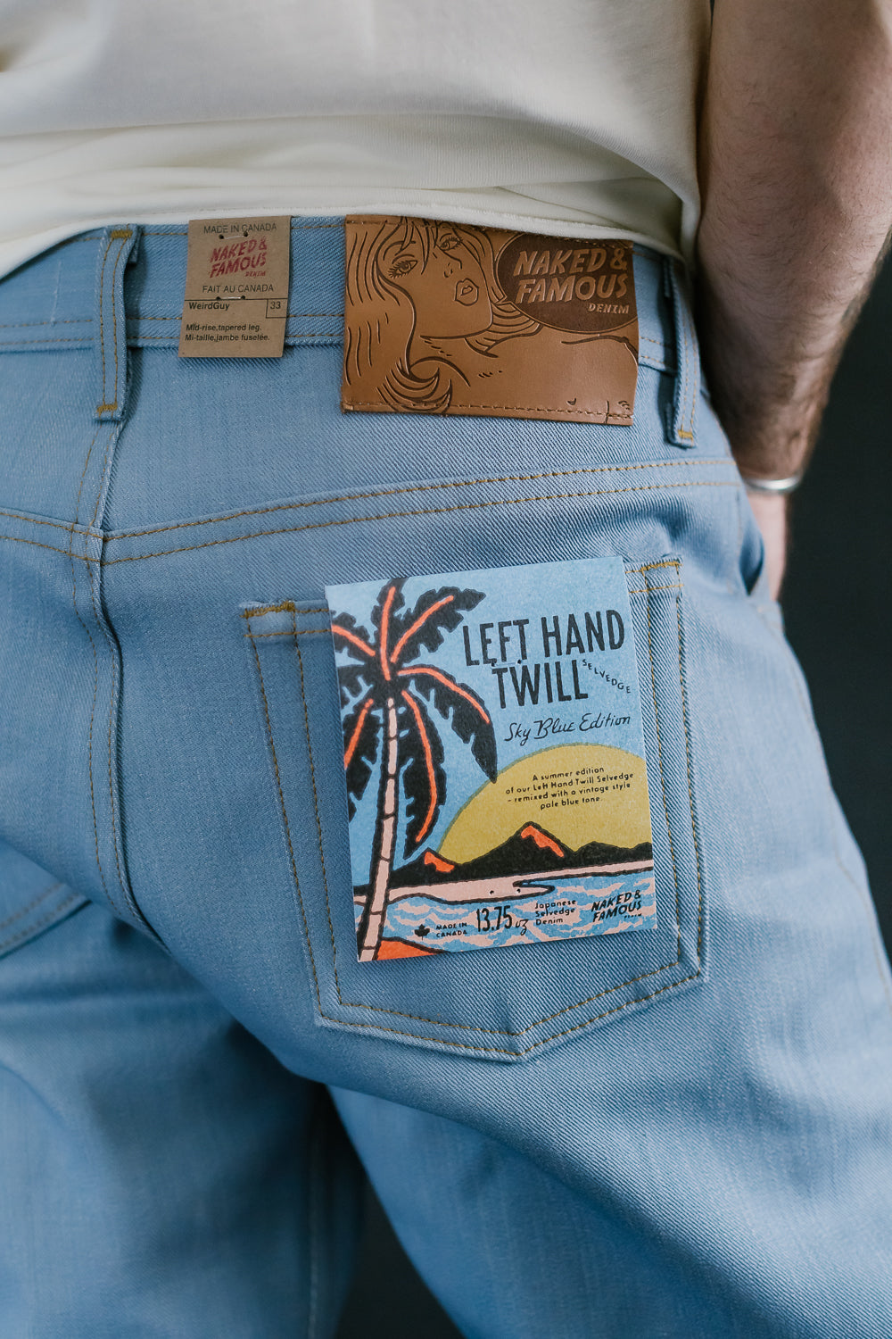 13.75oz - Sky Blue Edition Left Hand Twill Selvedge - Weird Guy