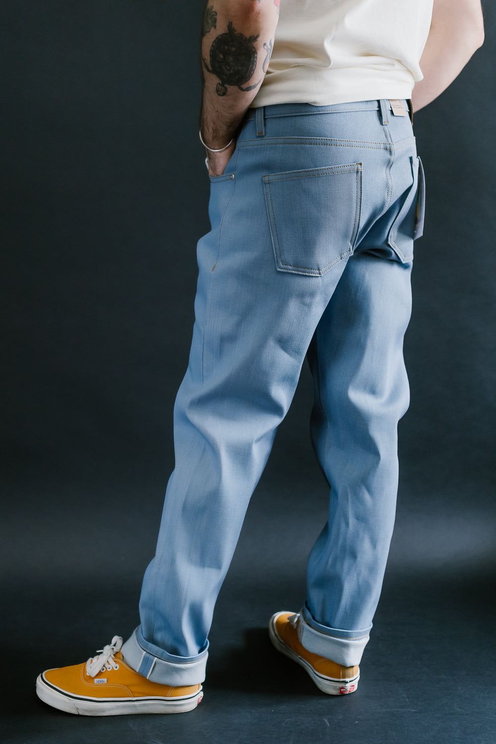 13.75oz - Sky Blue Edition Left Hand Twill Selvedge - Super Guy