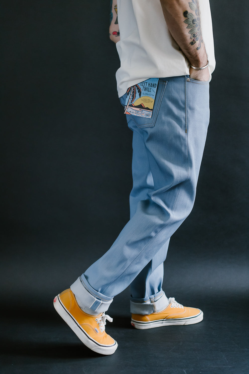 13.75oz - Sky Blue Edition Left Hand Twill Selvedge - Super Guy