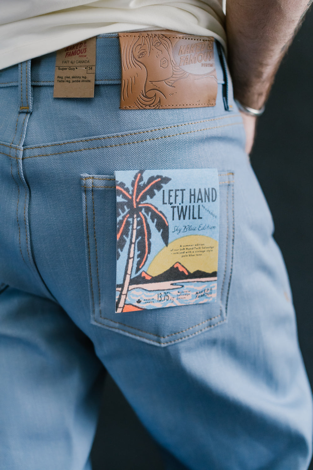 13.75oz - Sky Blue Edition Left Hand Twill Selvedge - Super Guy