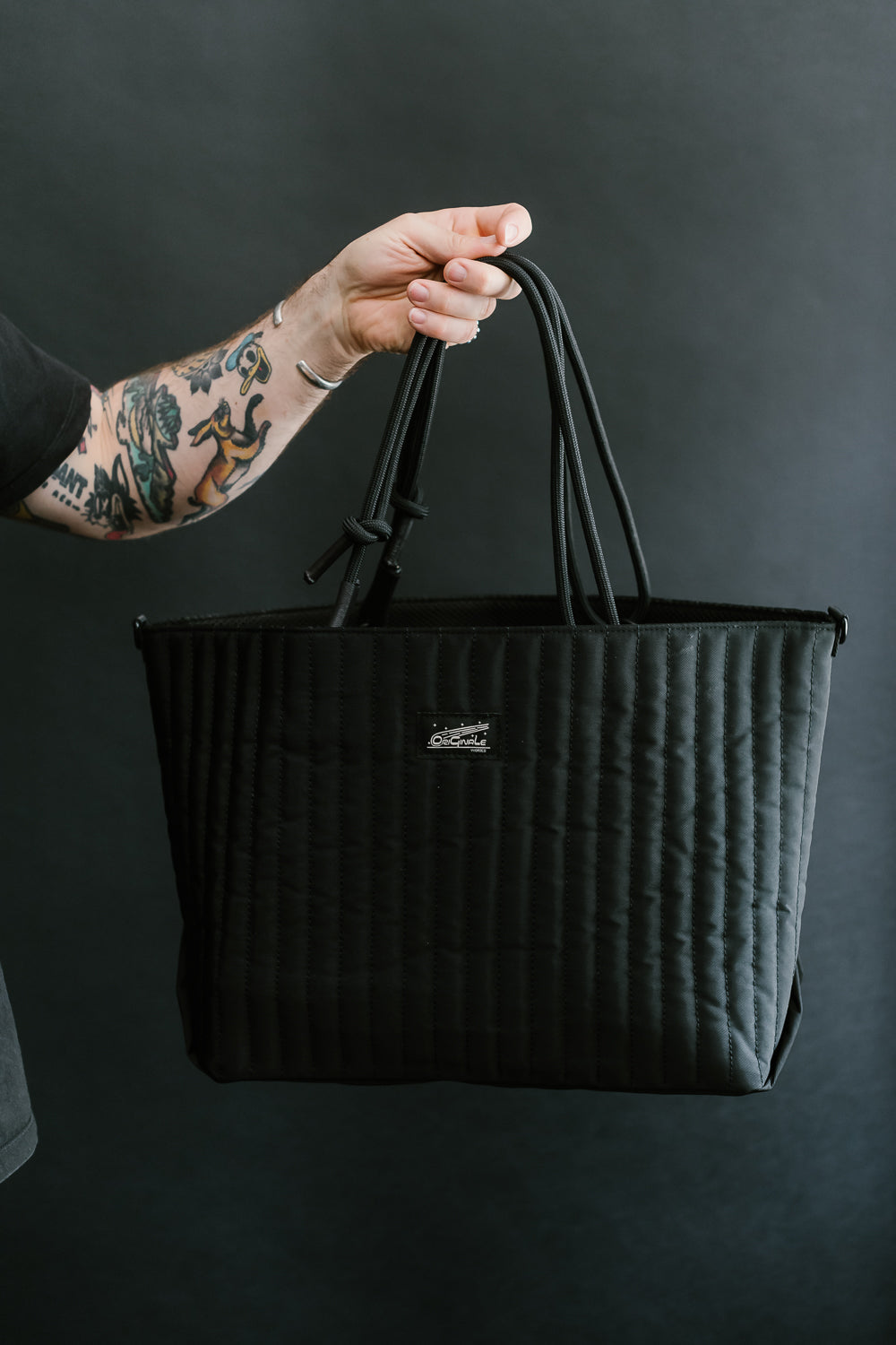 OGL-ORI-MILLIE-CARALL-BLK - OGL Originale Tech Material Millie Carry-All Tote Bag - Black