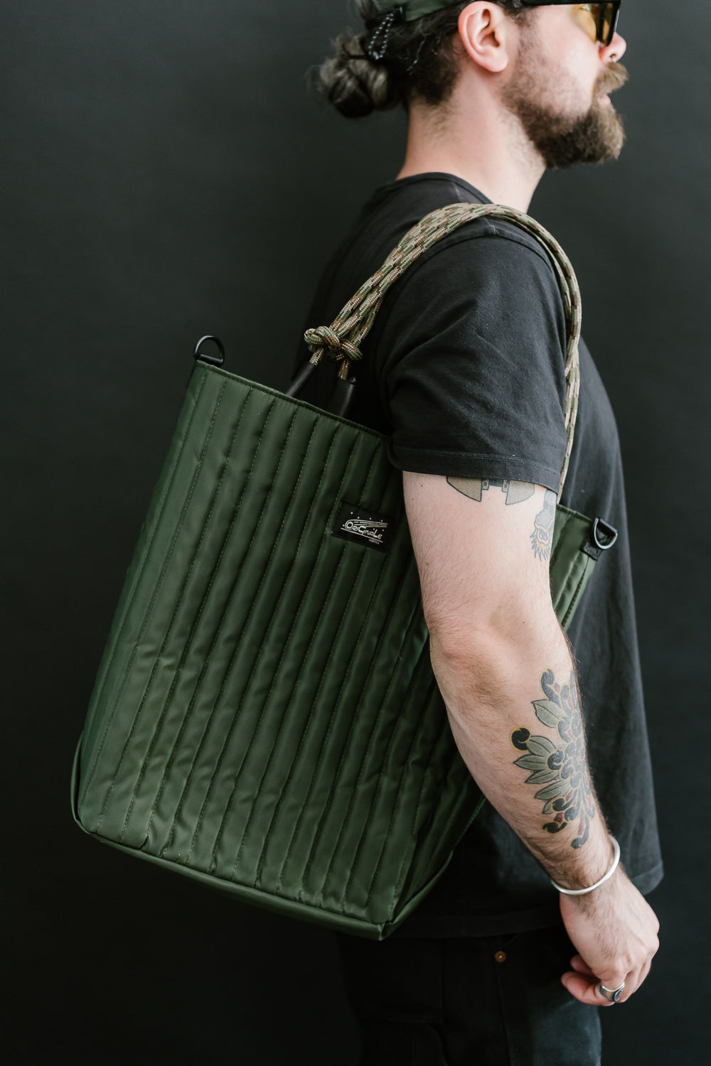 OGL-ORI-MILLIE-UTIL-GRN - OGL Originale Tech Material Millie Utility Tote Bag - Green