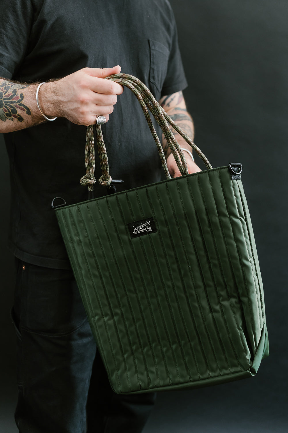 OGL-ORI-MILLIE-UTIL-GRN - OGL Originale Tech Material Millie Utility Tote Bag - Green