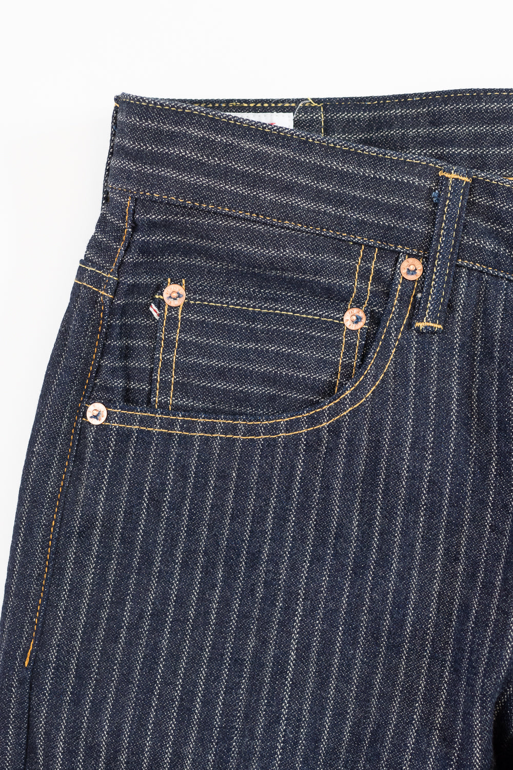 022-HJS - 12oz Harinuki Jacquard Stripe Selvedge Denim - Relaxed Straight