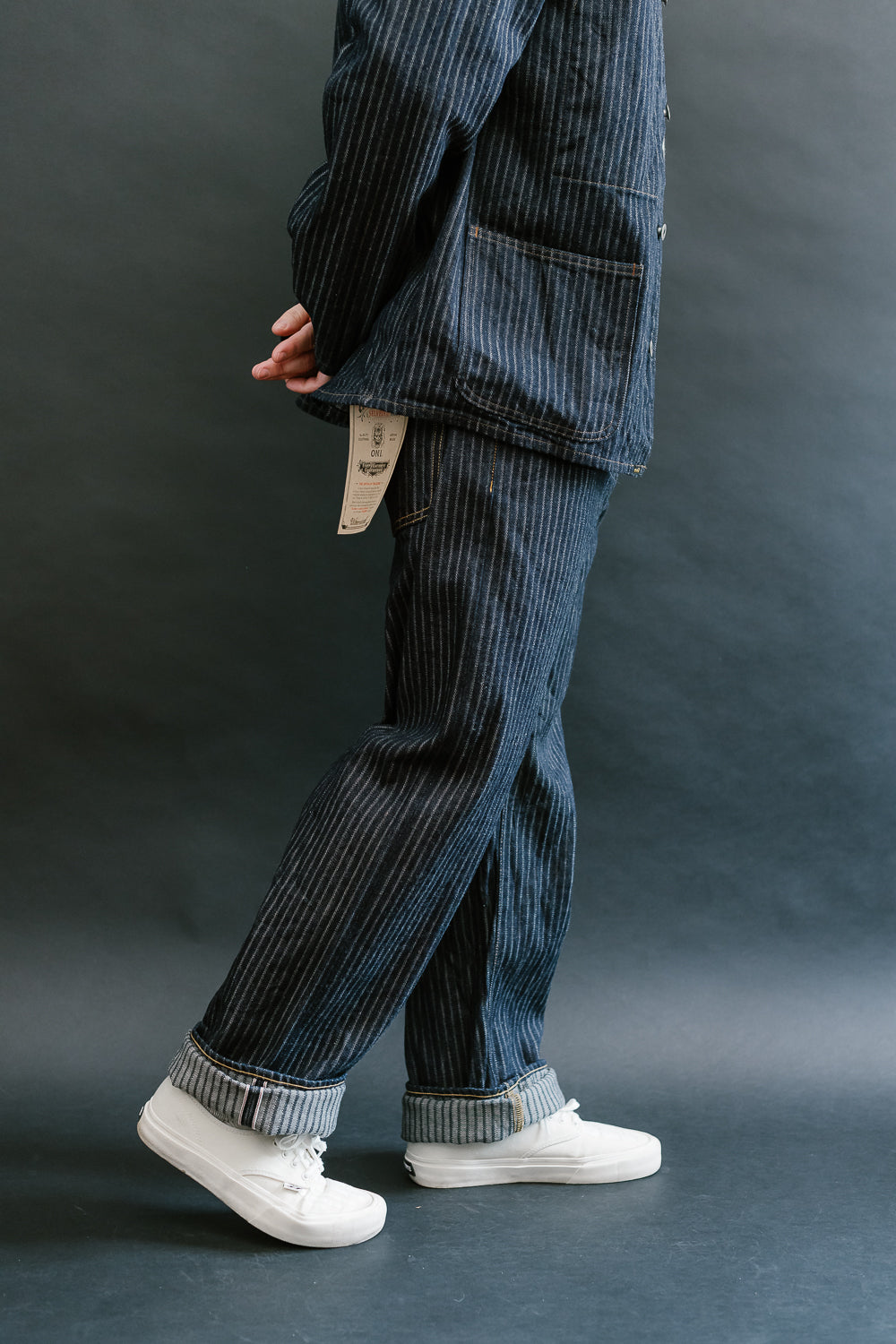 022-HJS - 12oz Harinuki Jacquard Stripe Selvedge Denim - Relaxed Straight