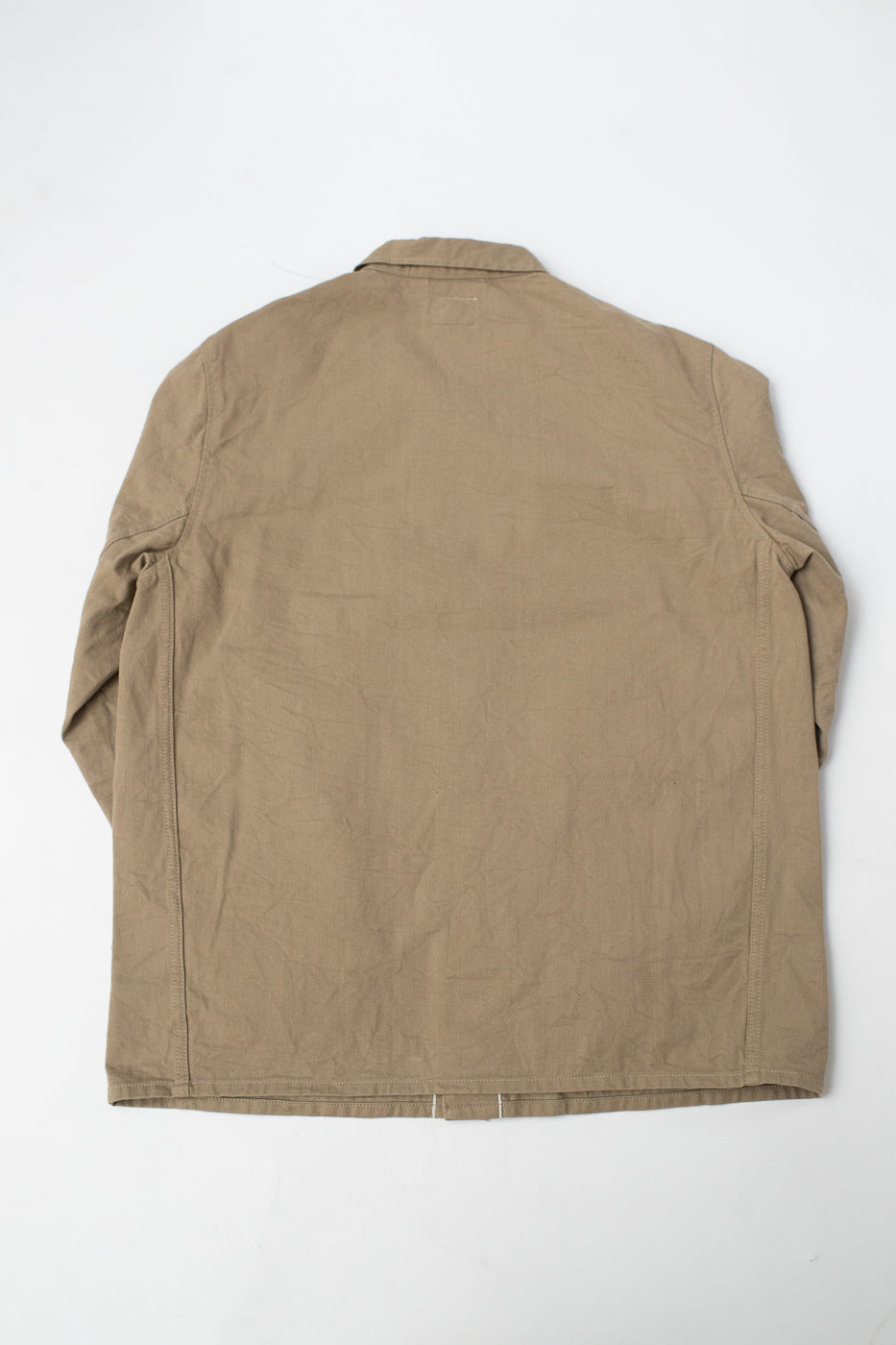 03501-SVC-KHB - 9.5oz Selvedge Chino Coverall - Khaki