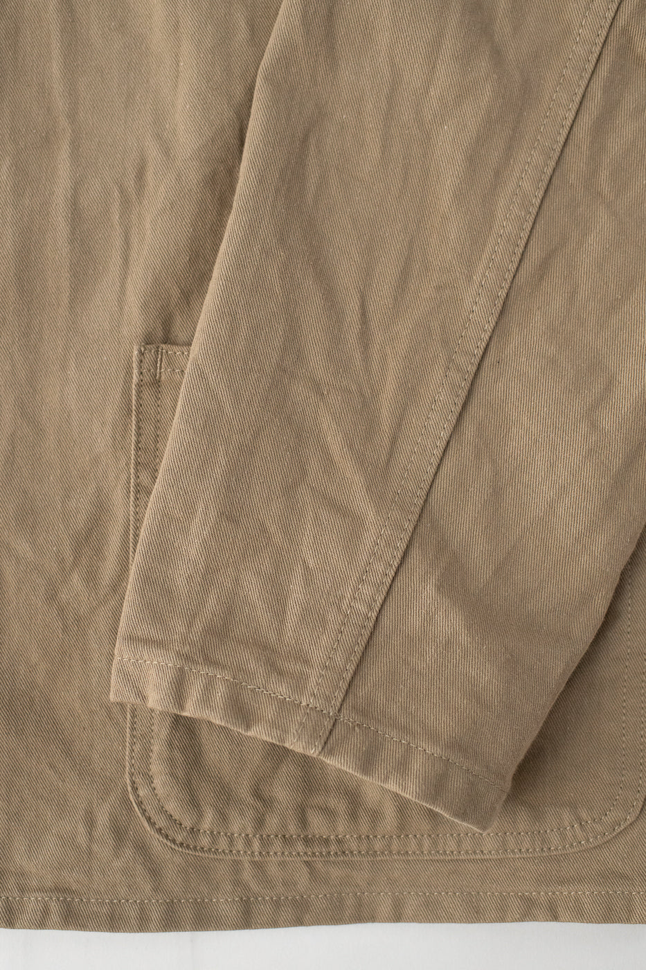 03501-SVC-KHB - 9.5oz Selvedge Chino Coverall - Khaki