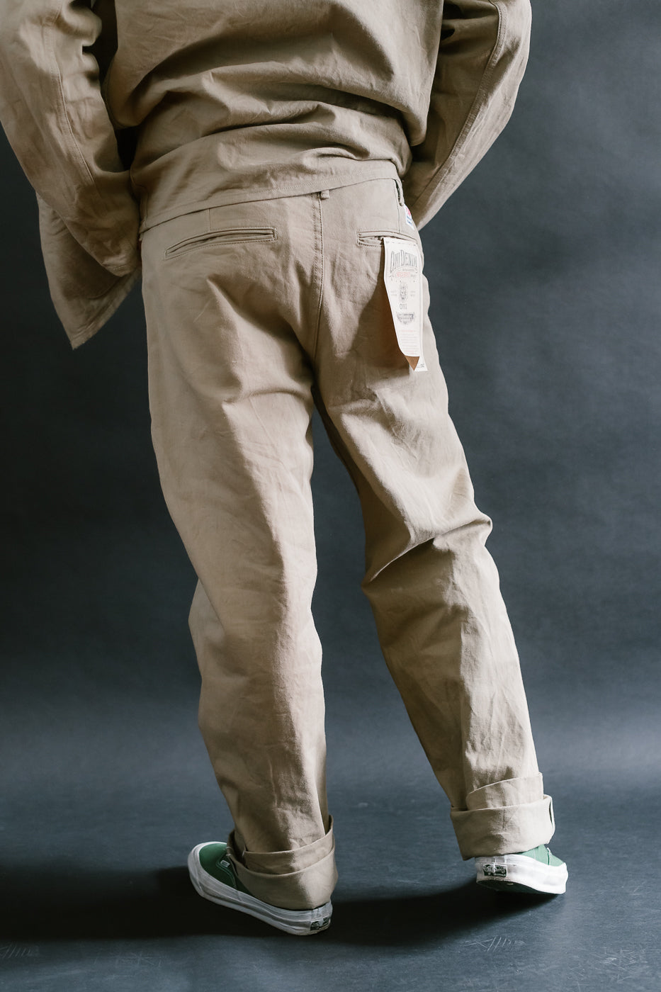 737-SVC-KHB - 9.5oz Selvedge Chino Trouser Khaki - Relaxed Straight