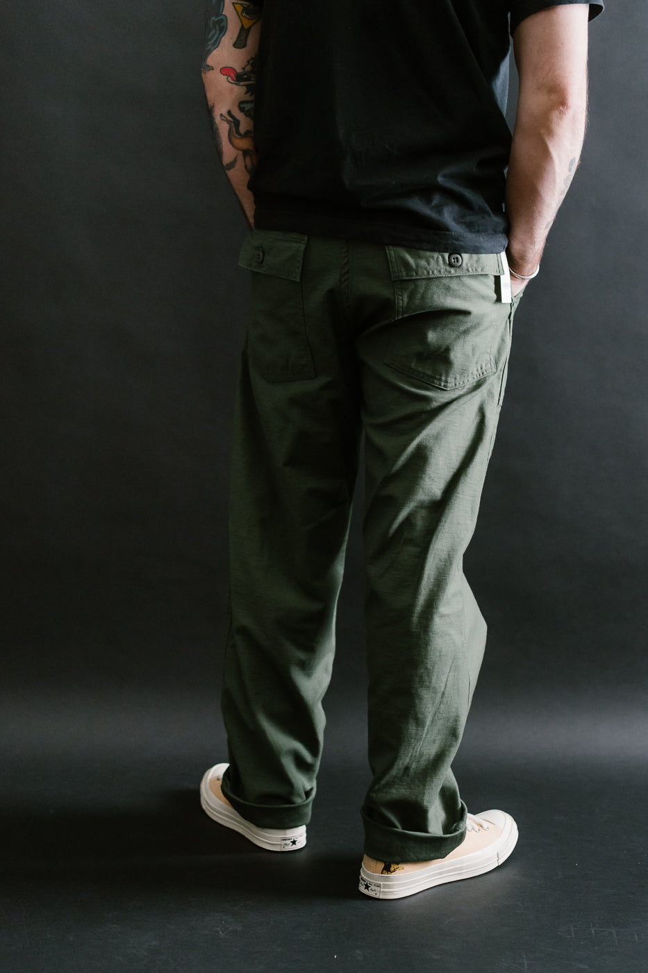 01-5002-16 - Fatigue Pants Reverse Sateen - Standard Fit - Olive