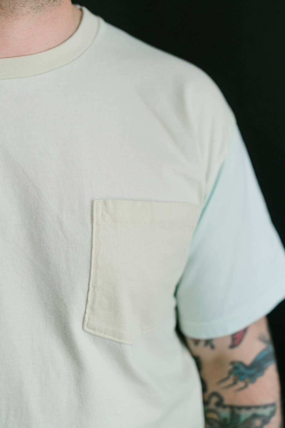 01-0024-38 - 4-Tone Pocket T-Shirt - Ice Green