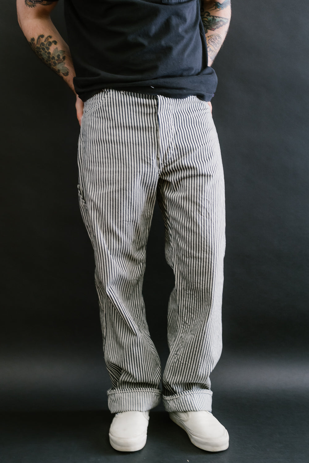 01-5120-181 - Painters Pants Hickory Denim Stripe Relax Fit - Indigo/Natural