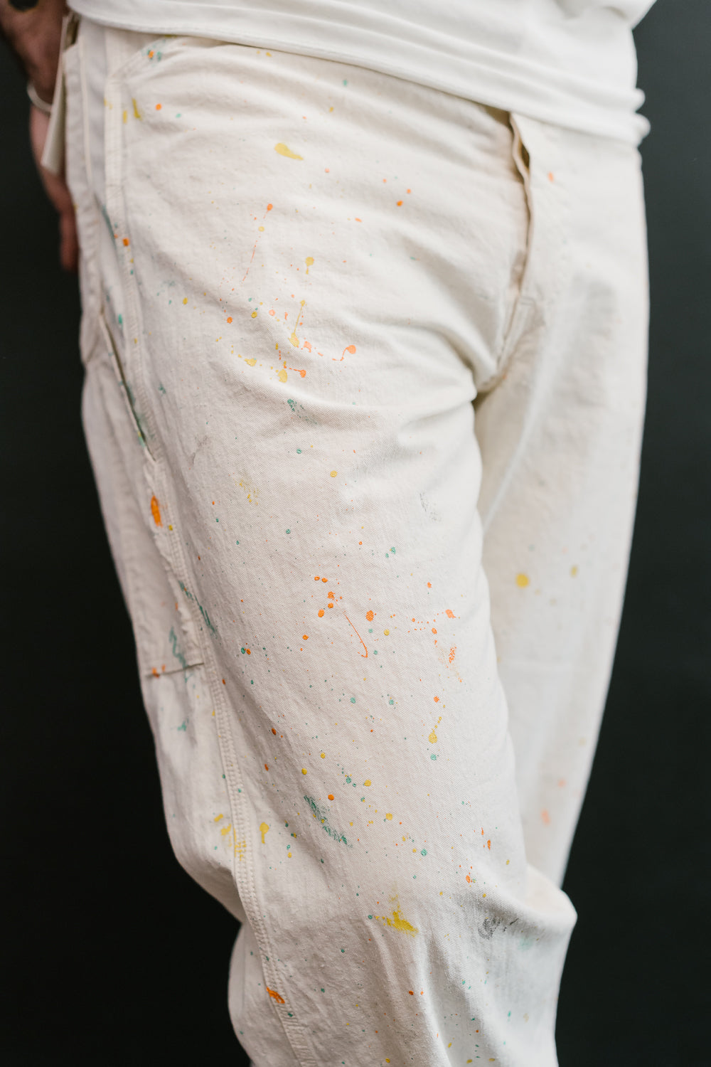 01-5120- P66 - Painters Pants Kinari Denim w/Paint - Ecru