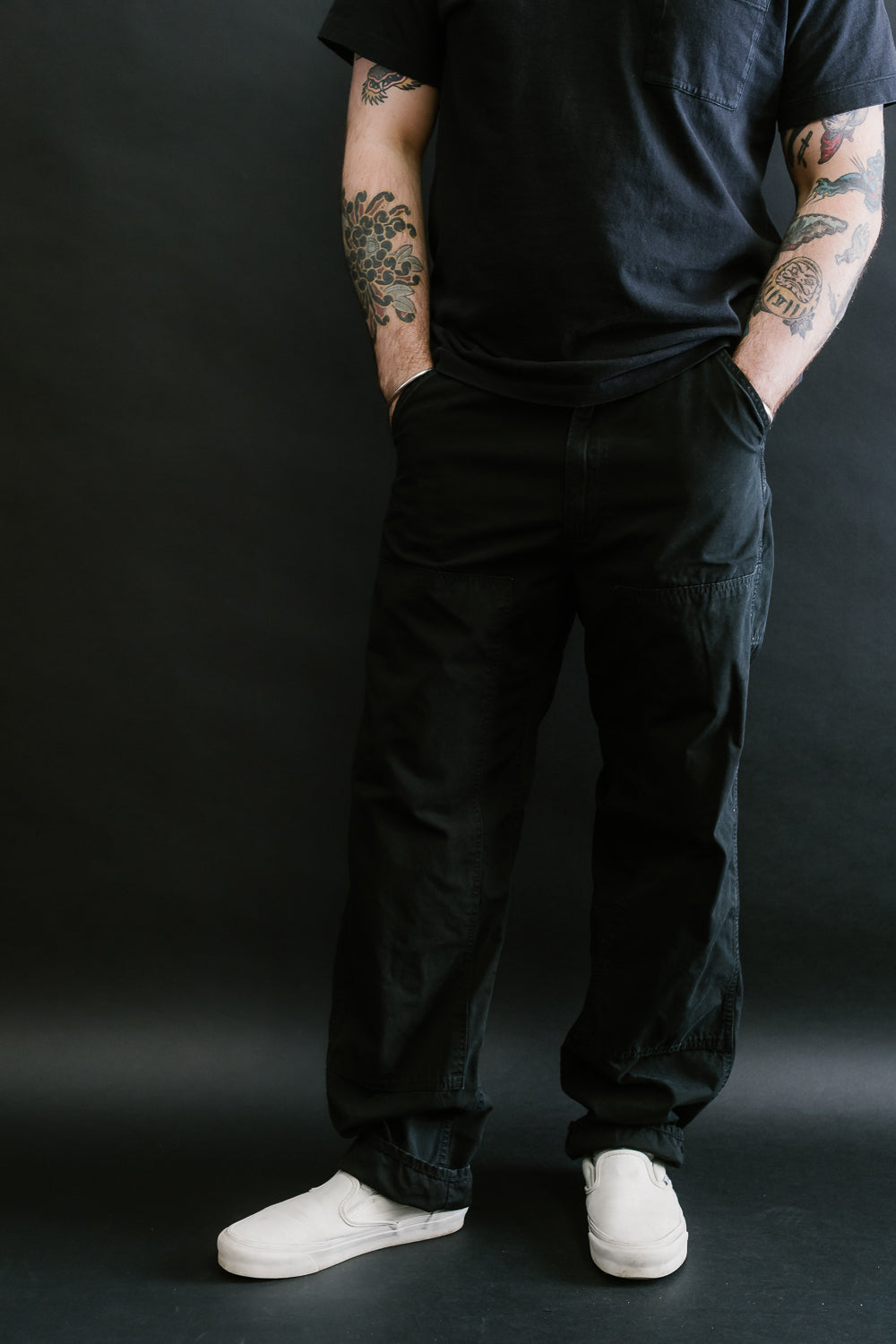 01-5129-61 - Double Knee Utility Work Pants - Black