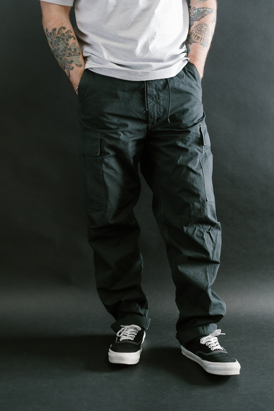 01-5265-60 - Easy Cargo Pants - Charcoal Grey