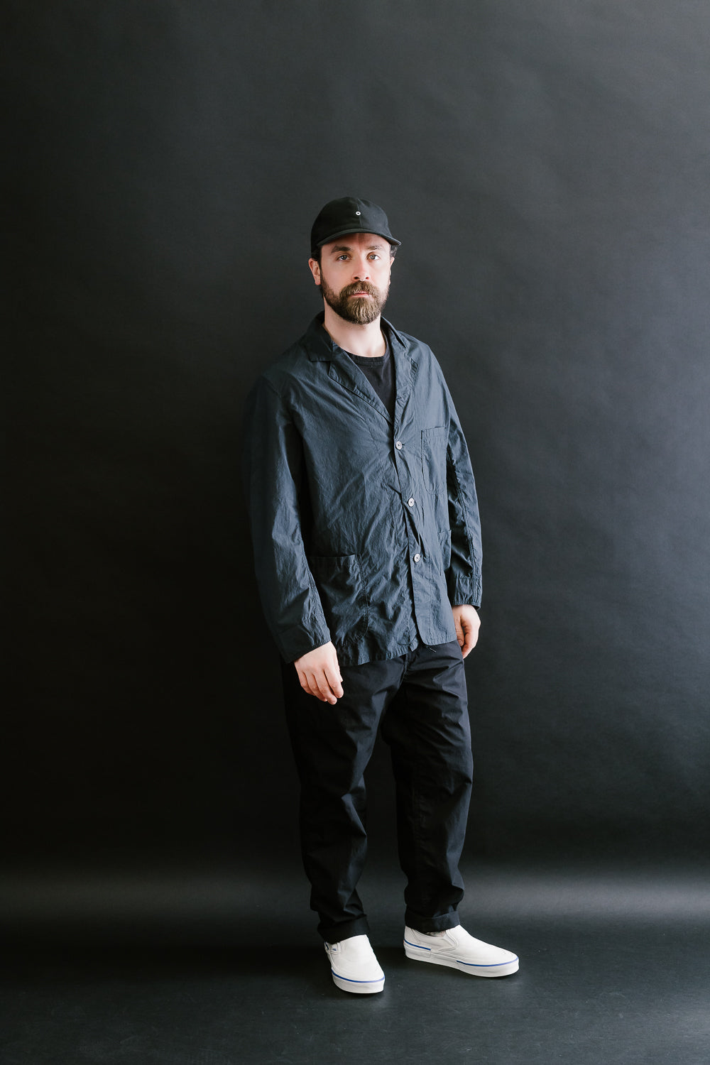 01-6153-02 - Light Simple Work Jacket - Sumi Black