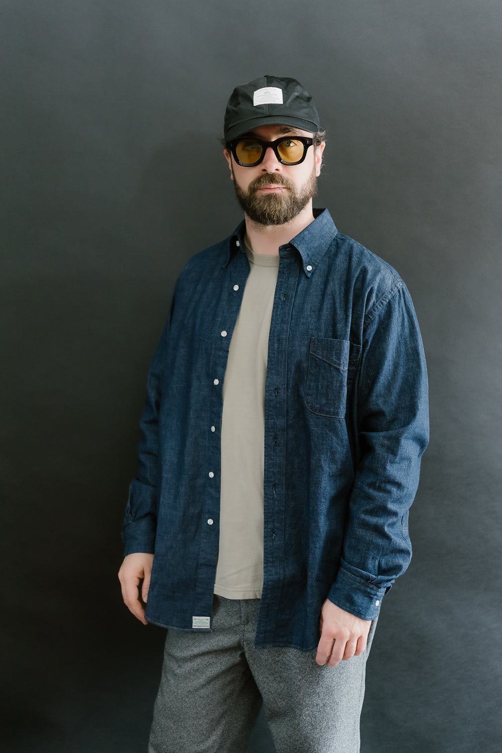 01-8112-81 - Button Down Denim Shirt - One Wash