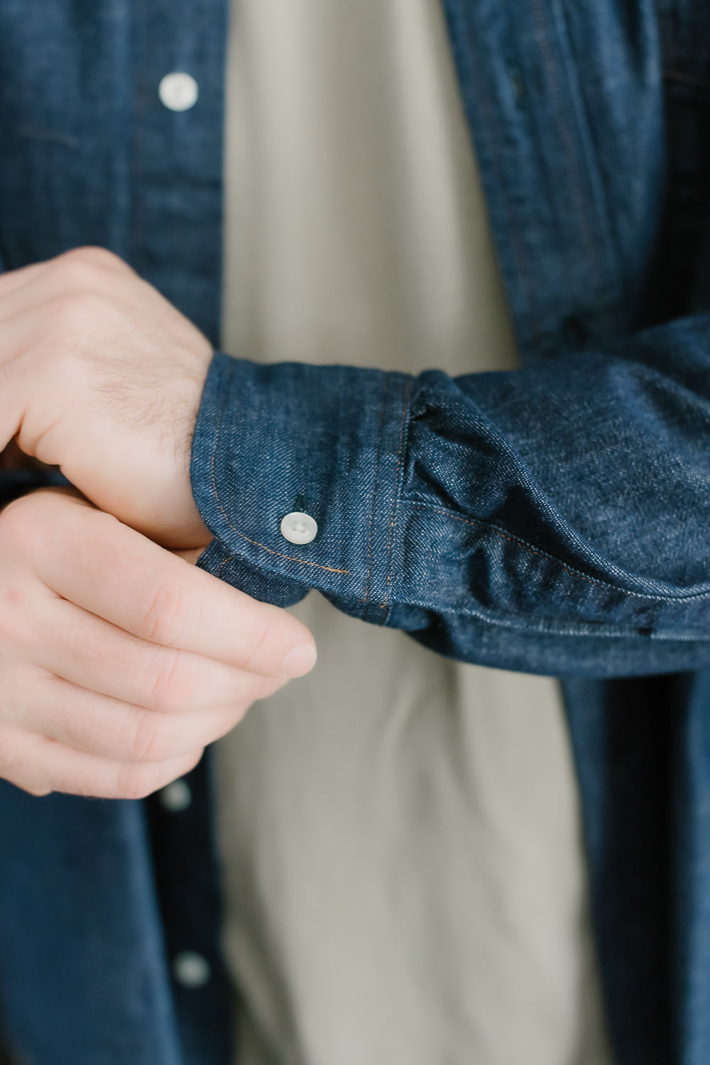 01-8112-81 - Button Down Denim Shirt - One Wash