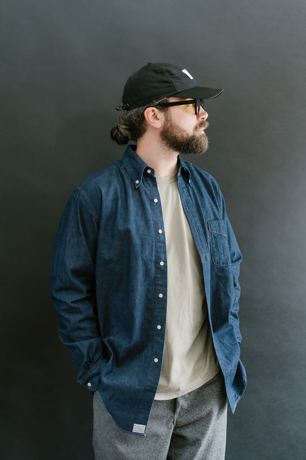 01-8112-81 - Button Down Denim Shirt - One Wash