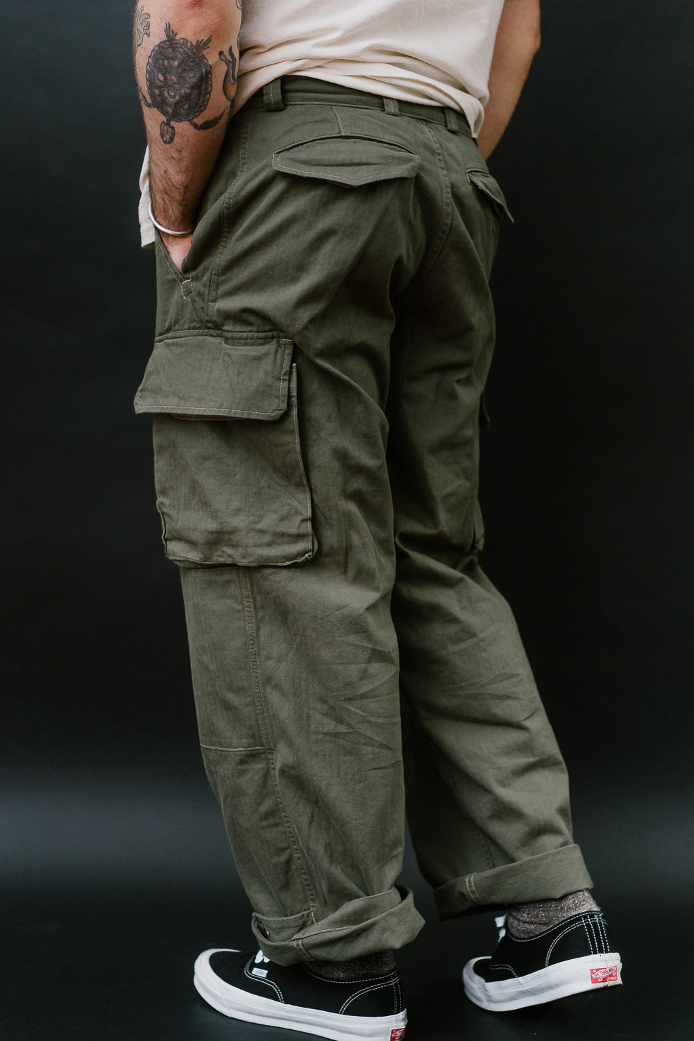 03-5247-76 - M-47 French Army Cargo Pants - Army Green