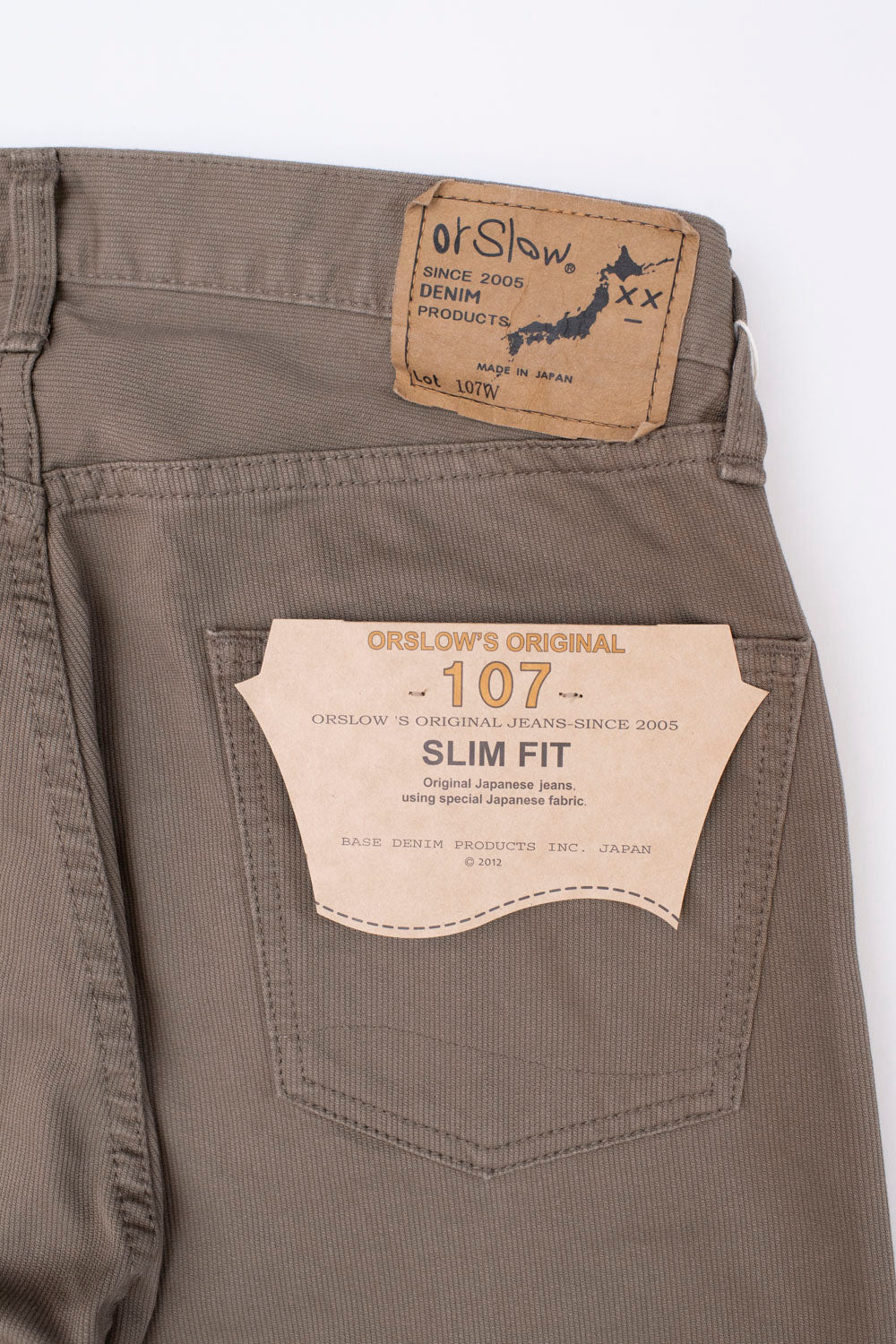 01-0107W-107 - Ivy Fit Pique Denim - Dusty Olive