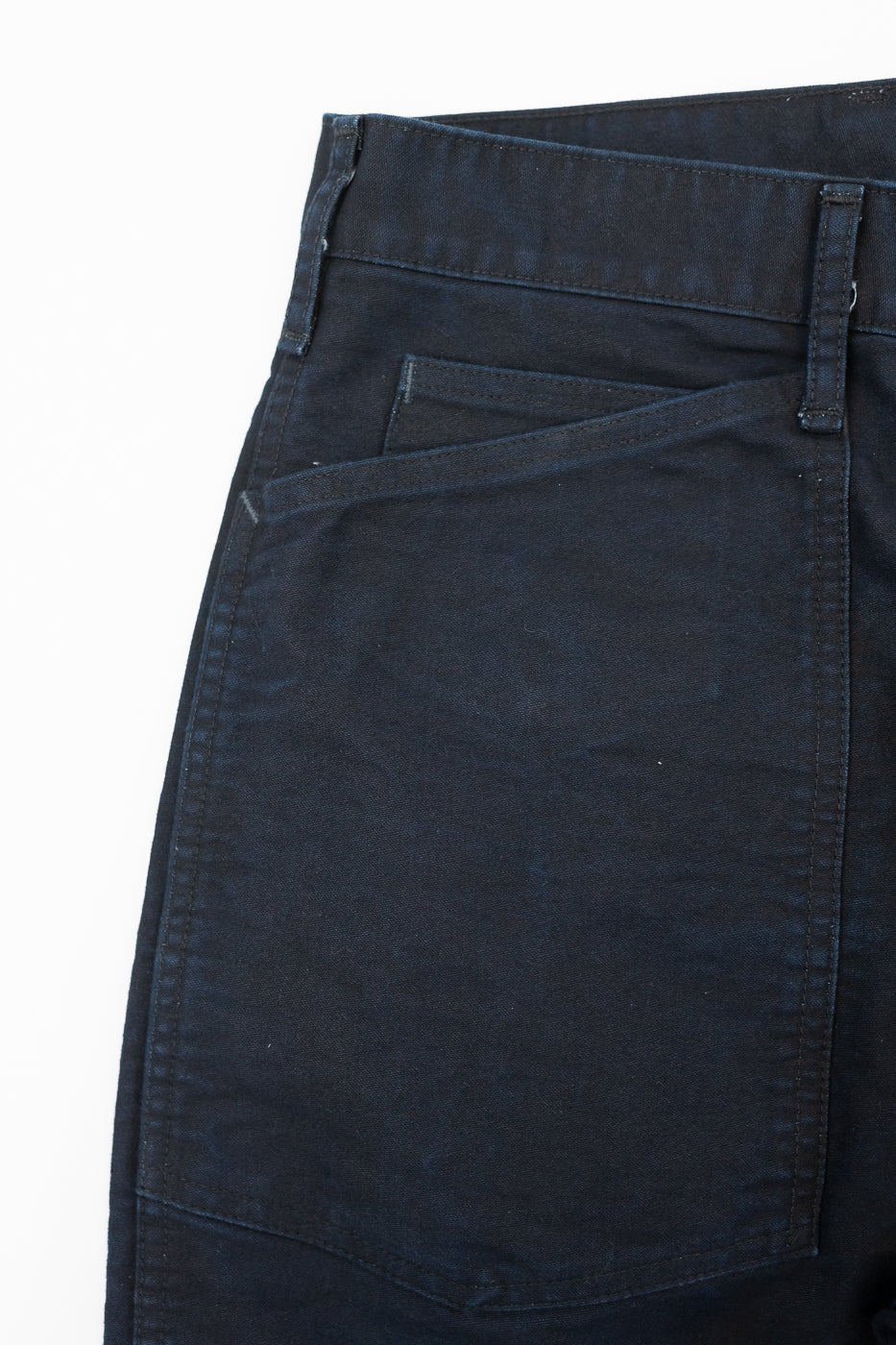 1301-MBI - Army Pants Moleskin - Black Indigo