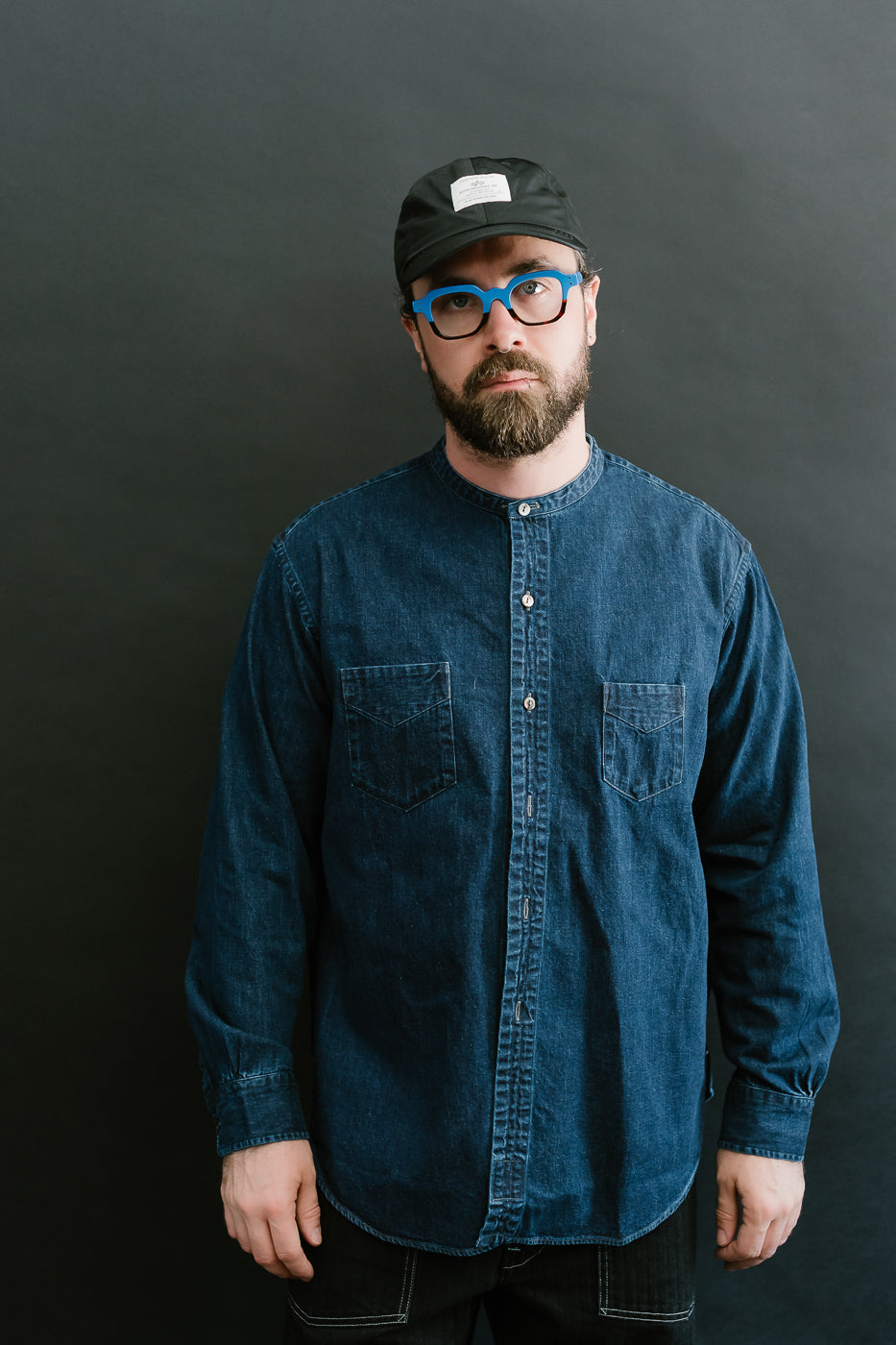 3220B-8DW - Neutra 5 Band Chambray - Deep Indigo