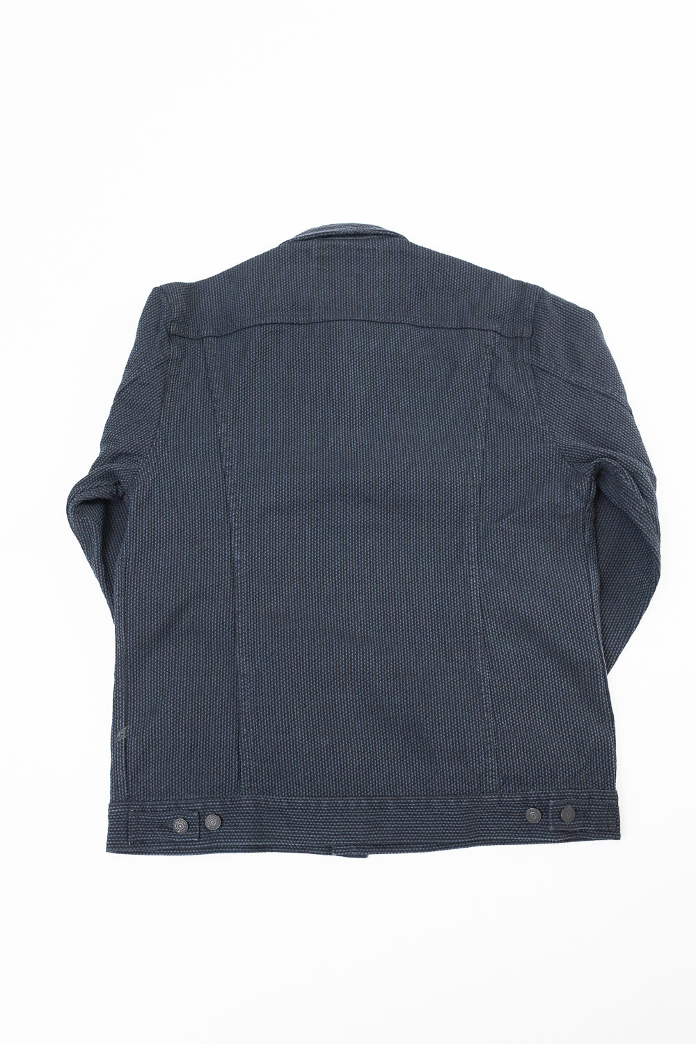 6118-BK - Sashiko Type III Jacket - Black x Grey