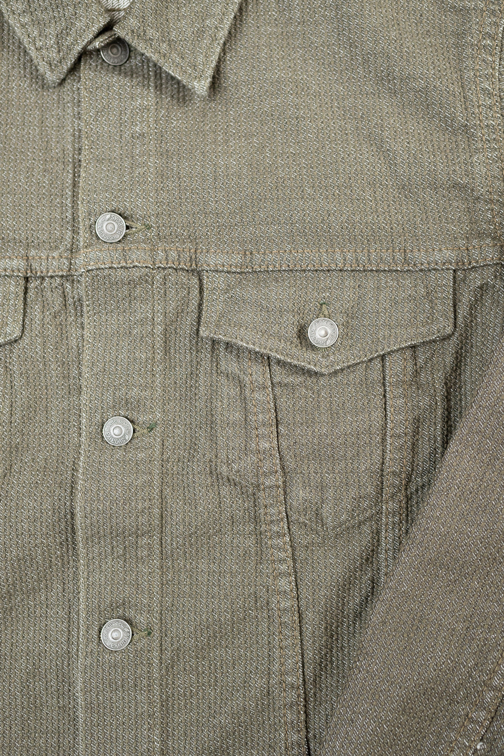 6118-OLV - Sashiko Type III Jacket - Olive