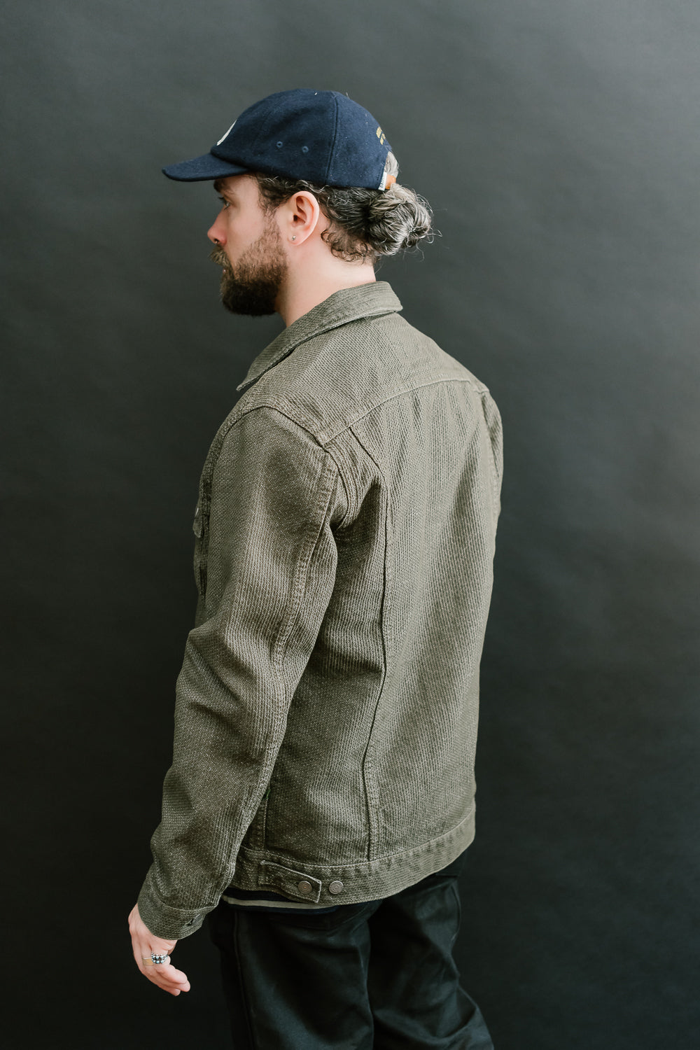 6118-OLV - Sashiko Type III Jacket - Olive