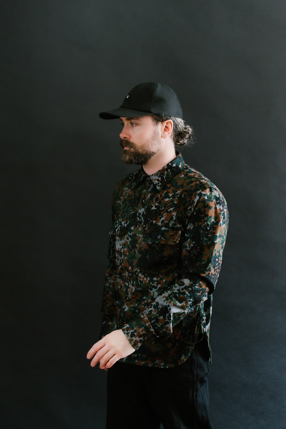 Field Shirt Diffusion Camo - Green, Black, Brown