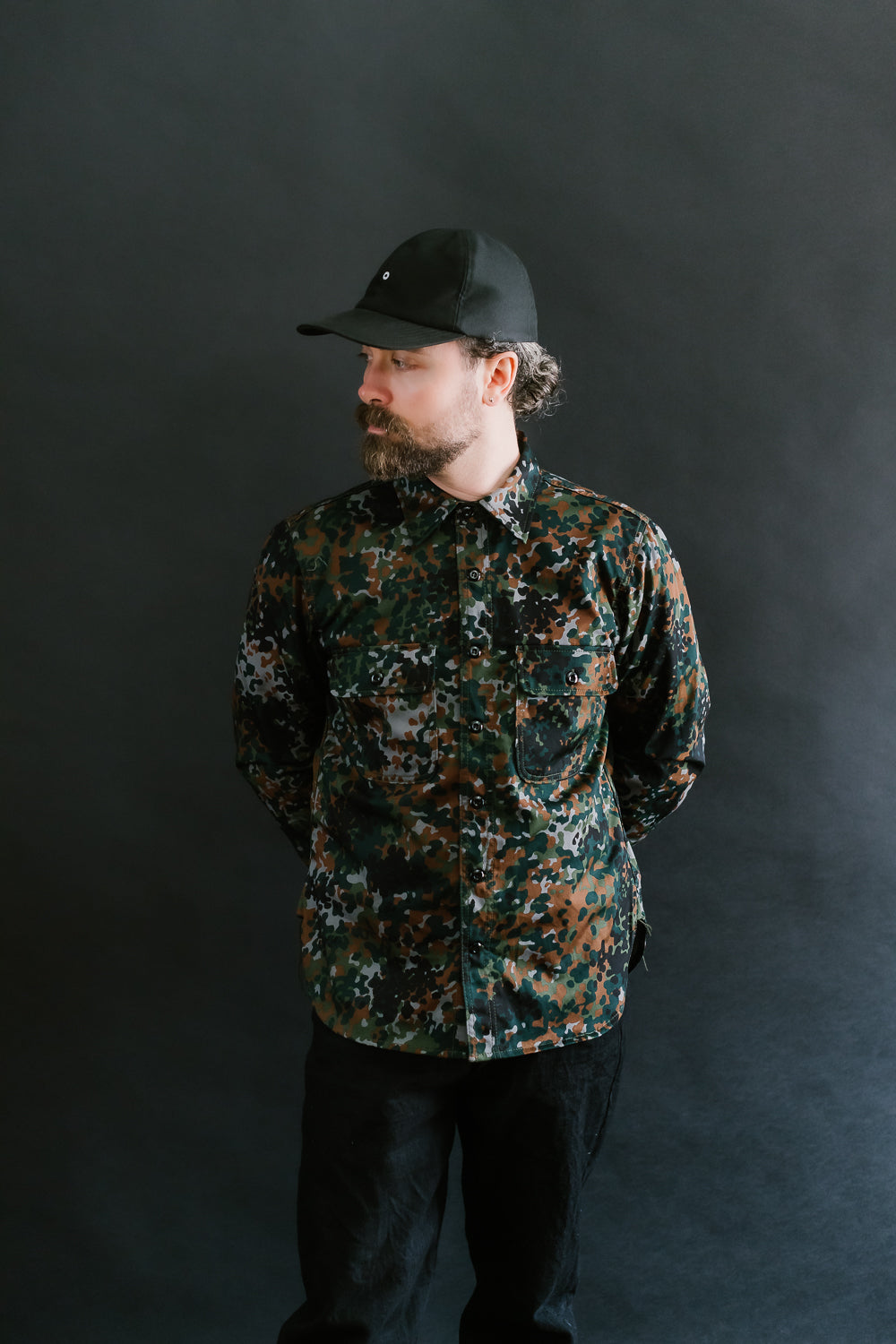 Field Shirt Diffusion Camo - Green, Black, Brown