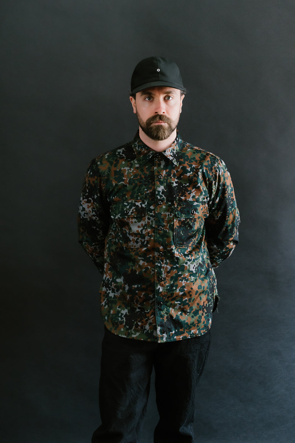 Field Shirt Diffusion Camo - Green, Black, Brown