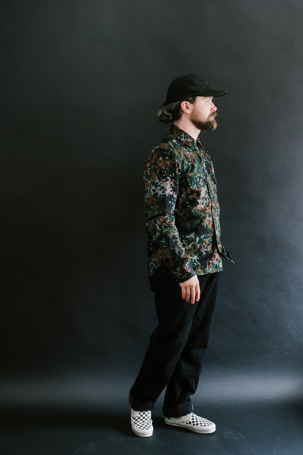 Field Shirt Diffusion Camo - Green, Black, Brown