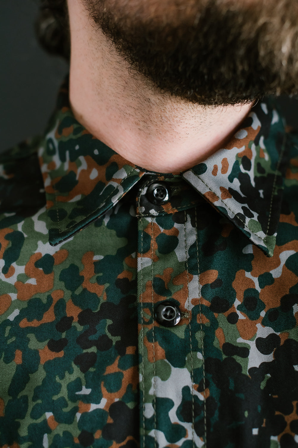 Field Shirt Diffusion Camo - Green, Black, Brown