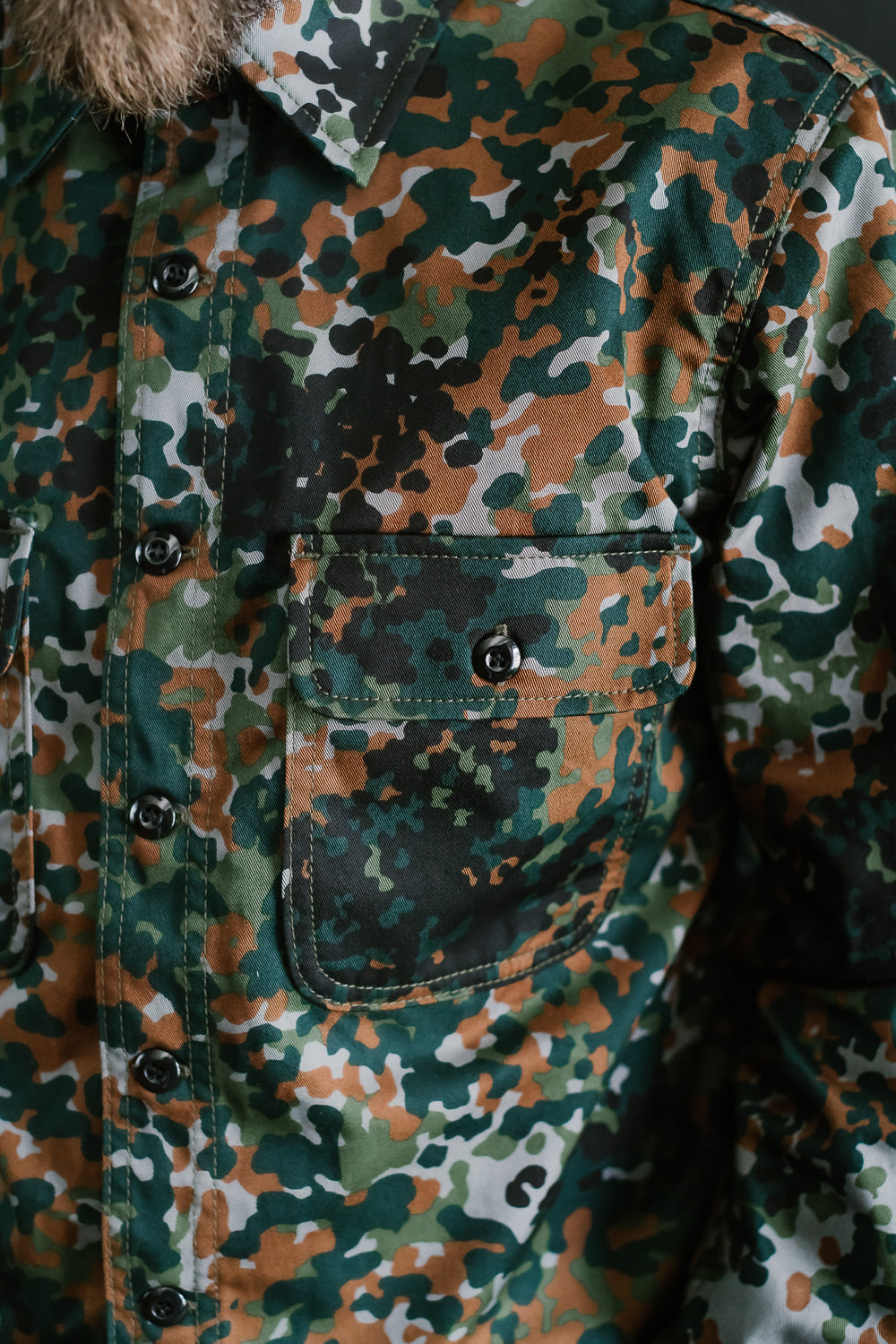 Field Shirt Diffusion Camo - Green, Black, Brown