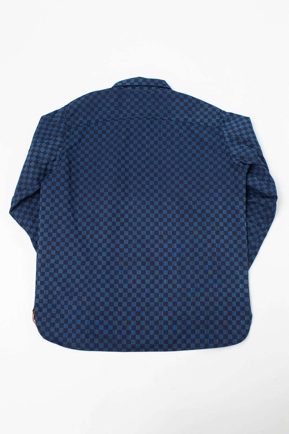 10oz - Dant x RGT - Sashiko Check Work Shirt - Indigo x Indigo