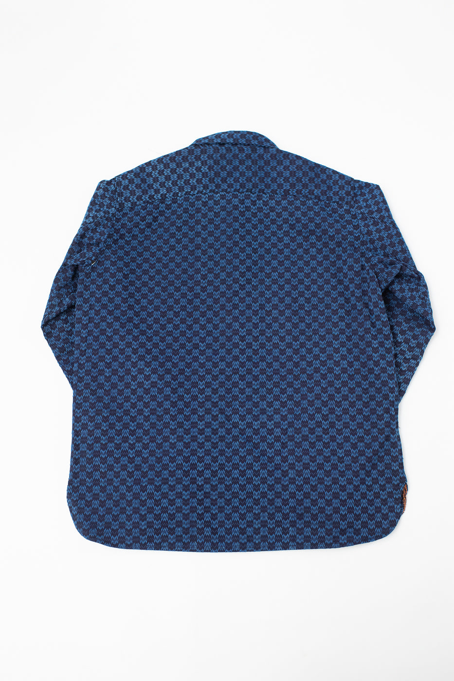 10oz - Dant x RGT - Sashiko Wavy Check Work Shirt - Indigo x Indigo