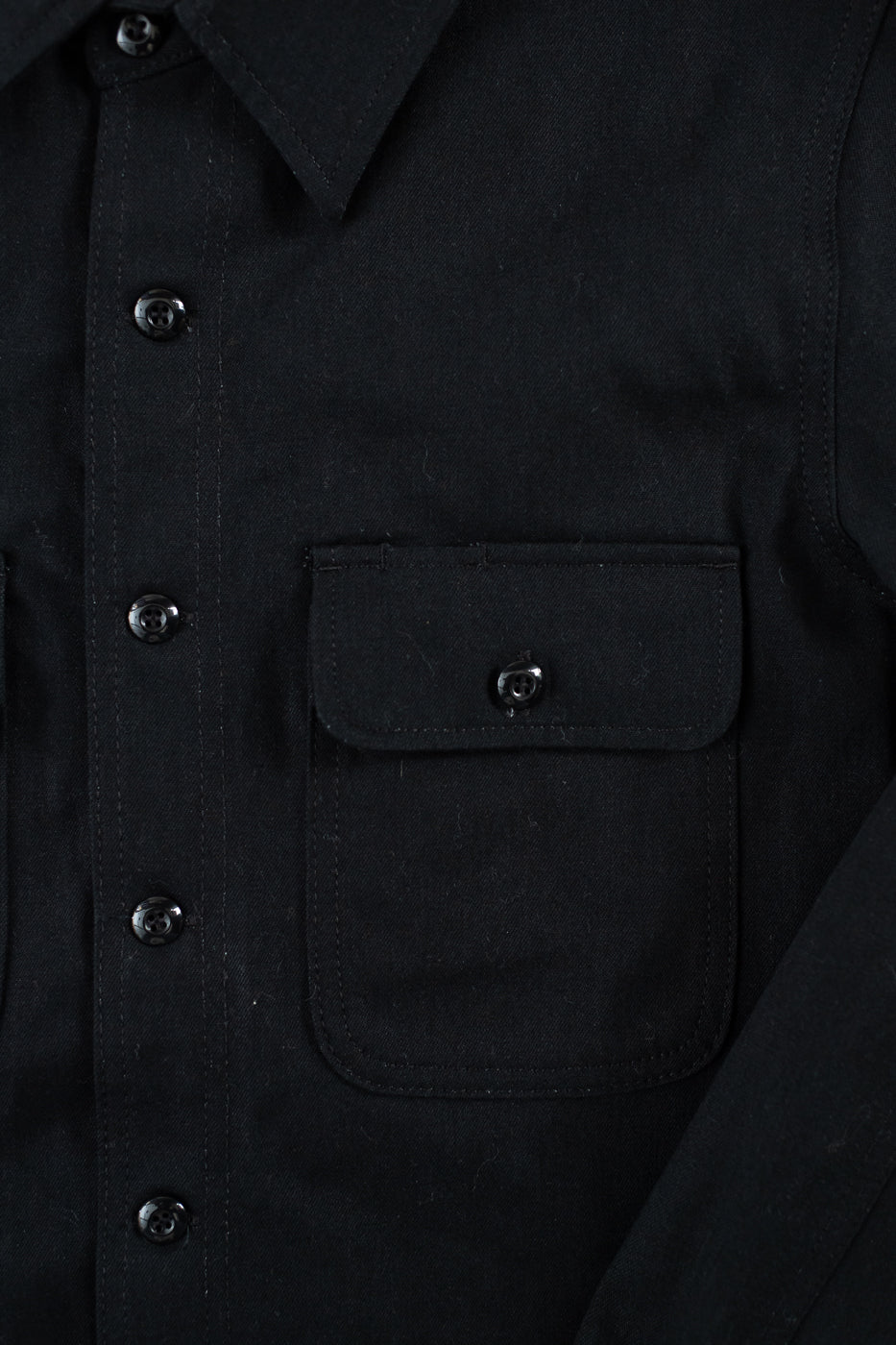 11oz Field Shirt - Stealth Canvas Selvedge