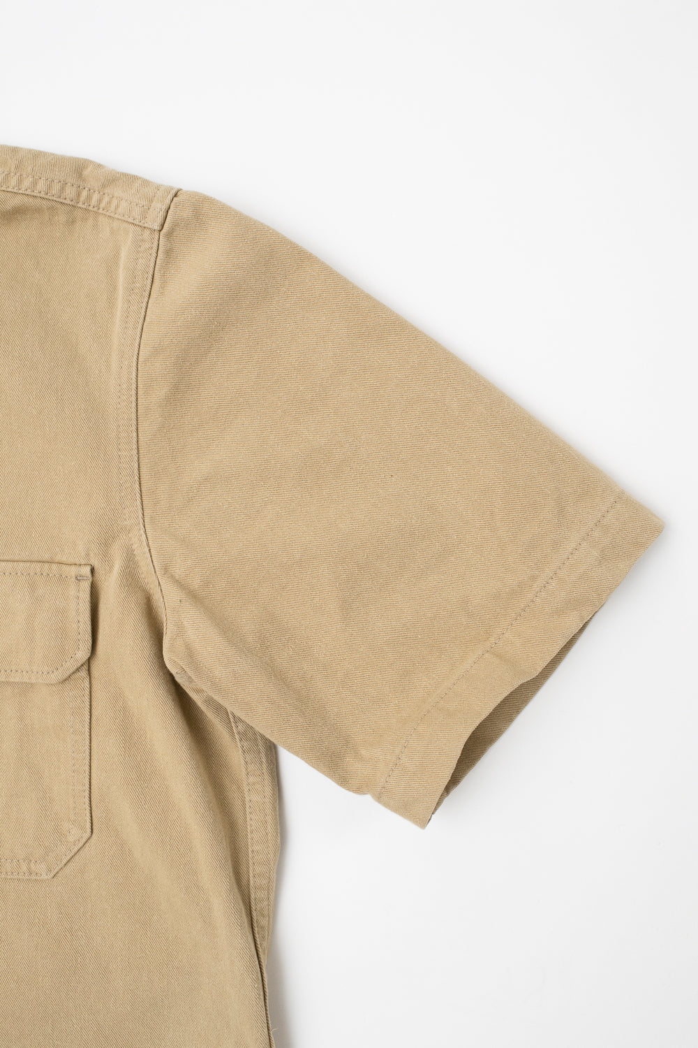 12.5oz - Rinsed Field Shirt Twill Selvedge - Khaki