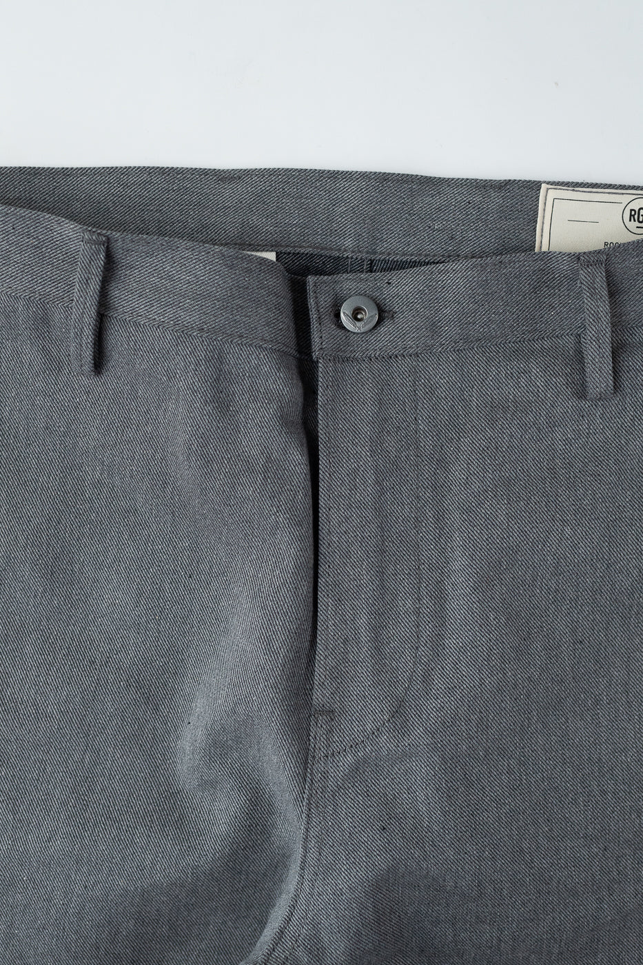 12oz Selvedge Officer Trouser High - Heather Grey