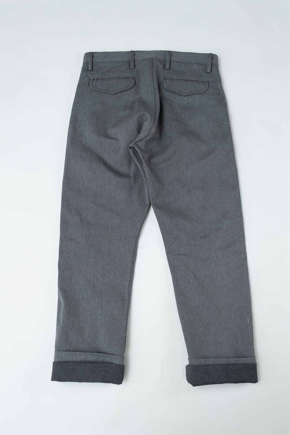 12oz Selvedge Officer Trouser High - Heather Grey