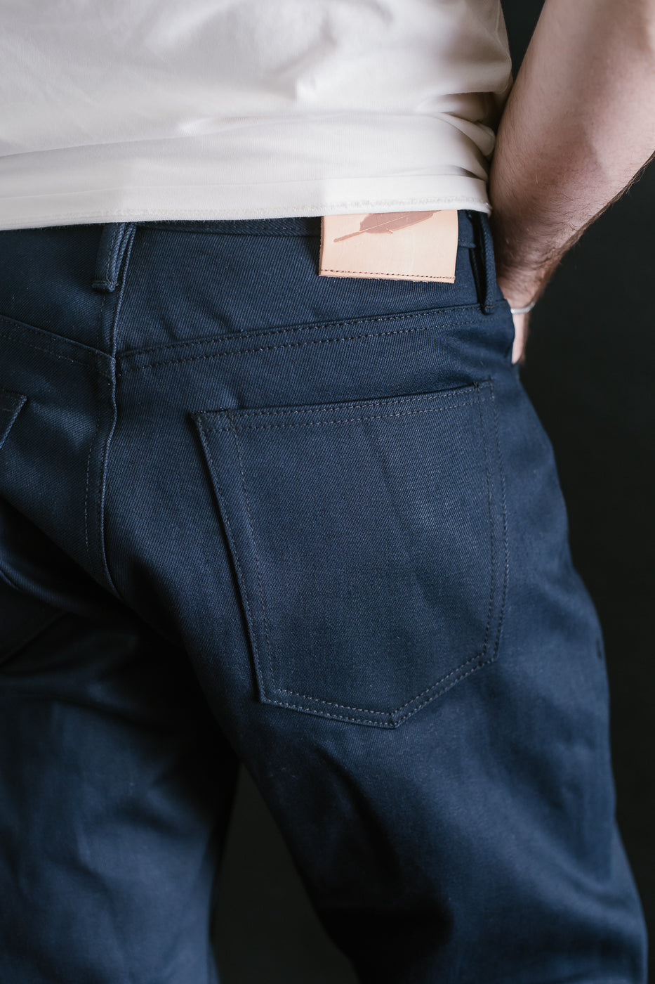 13.5oz - Selvedge Strider Pant - Indigo x Black